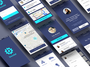 Boodal App UIs: Free PSD
