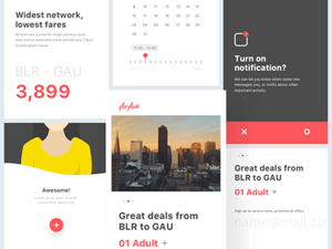 Booking App Screens – Sketch Resource