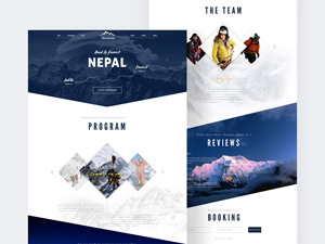 Booking Travel Website Template – PSD Freebie