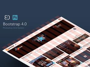 Bootstrap 4.0 Responsive Grid For Mobile & Desktop – PSD Freebie
