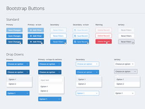 Bootstrap Buttons Set – Sketch Freebie