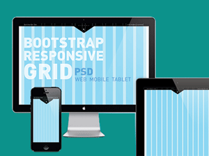 Bootstrap Responsive Grid PSD – Mobile, Tablet, Web