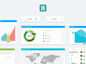 Bootstrap UI Kit : Free PSD