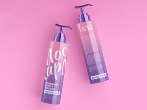 Soap Dispenser Bottle Mockup – Free PSD