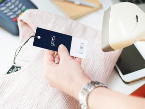Boutique Brand Barcode & Price Tag Mockup PSD