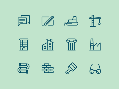 Building Icons Pack – Free Sketch