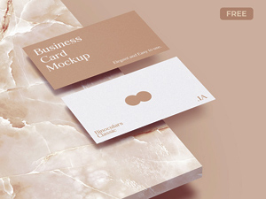 Elegant Business Card Mockup – Free Resource