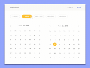 Calendar Date Selection –  Sketch & Principle