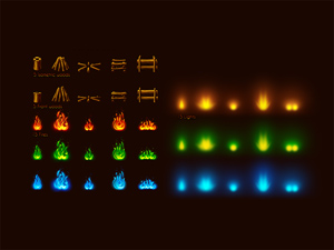 Camp Fire Maker: Free PSD