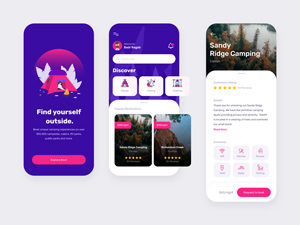 Camping App Design