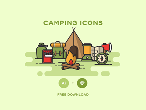 Free Camping Icons