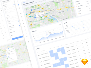 Cargo Tracking System Dashboard – Sketch Resource