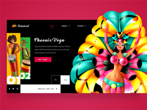 Carnival Booking Ticket Website Template – Free Sketch