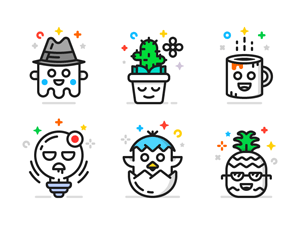 Character Icons Set