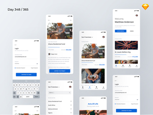 Charity / Non-Profit App Concept