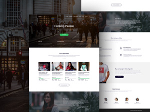 Charity Website Template – PSD Freebie