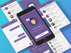 Chat App UI Kit by Raka Caesar