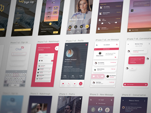 Chat UI Kit – Sketch Freebie