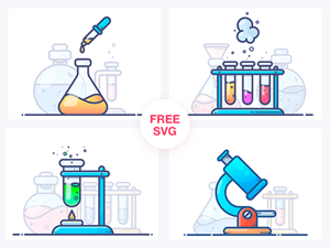 Chemistry Illustrations Set by Alex Kunchevsky