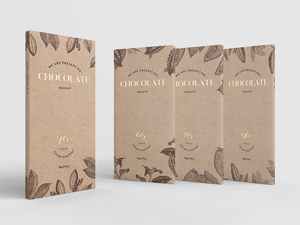 Chocolate Packaging Mockup PSD