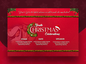 Christmas Banner Template: Free PSD