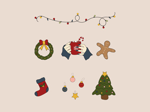 Christmas Elements Illustrations