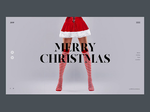 Christmas Website Template: Free PSD