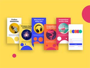 Circle-Themed UI for Adobe XD