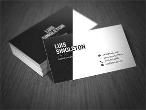 Clean and Minimal Business Card Templates by Horea Nicodin