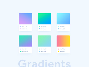 Clean Web Gradients Options – PSD Freebie