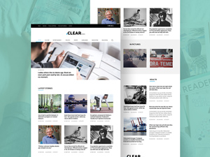 Clear Blog / Magazine Template: Free PSD