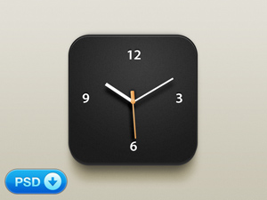 Clock iOS Icon by Christophe Tauziet