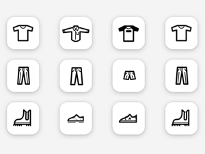 Clothes Icon Set – Sketch Resource
