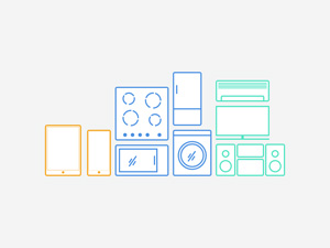 Color Line Icons – PSD Freebie