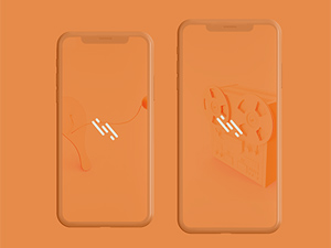 Colorful iPhone Xs & iPhone Xs Max Mockups
