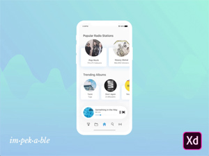 Music App XD Concept