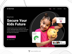 Mutual Fund Website Header