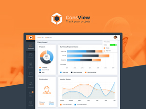 ConsView Admin Dashboard UI Design – Free PSD