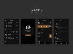 Contact Pages From Gold & Coal UI Kit by Haxon