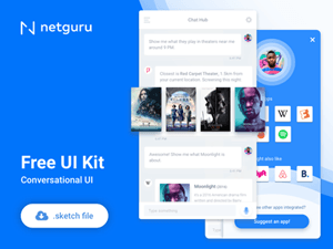 Conversational UI Kit – Sketch Resource