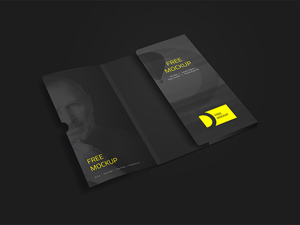 Corporate Folder Mockup: Free PSD