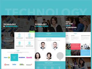 Corporate Website Design PSD