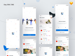 Coupons & Discounts App Concept – Free Sketch