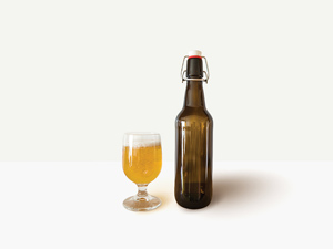 Craft Beer Bottle Mockup – PSD Freebie