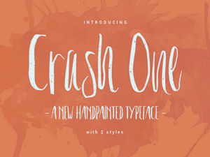 Crash One Brush Font – Free Typeface