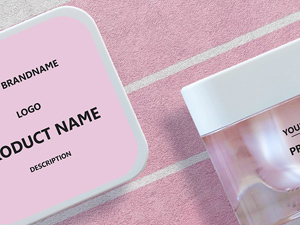 Cream Jar Mockup – Free PSD