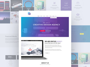 Creative Agency Website – Free PSD