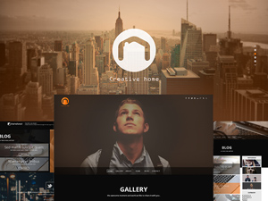 Creative Home Portfolio Template PSD