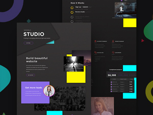 Creative Studio Website Template by Khan Designs