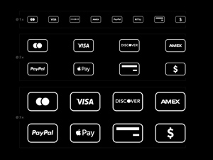 Credit Card Payment Icons PSD